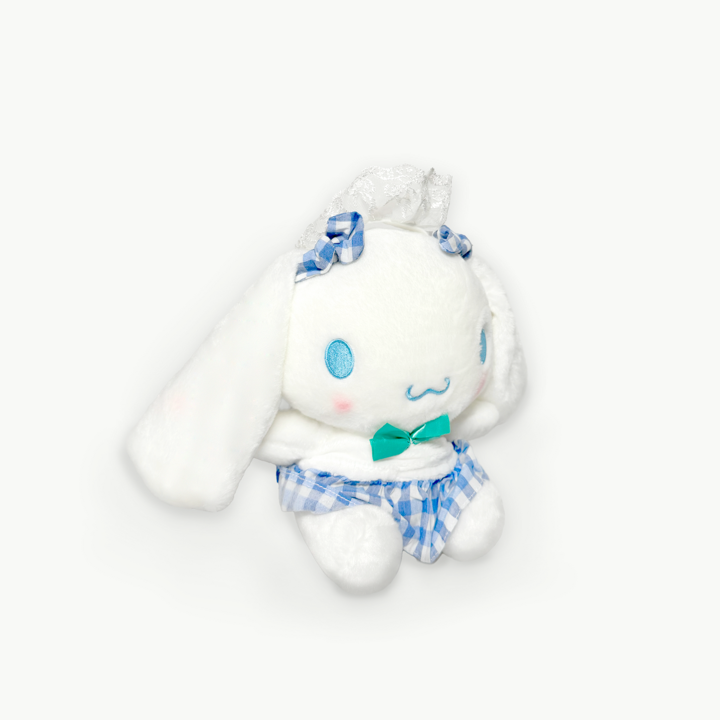 Cinnamoroll 9" Sanrio Plush (Blue Gingham Dress & Bow Edition)