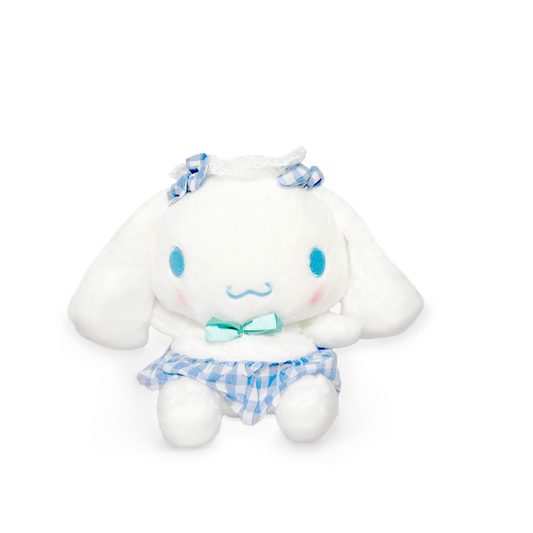 Cinnamoroll 9" Sanrio Plush (Blue Gingham Dress & Bow Edition)
