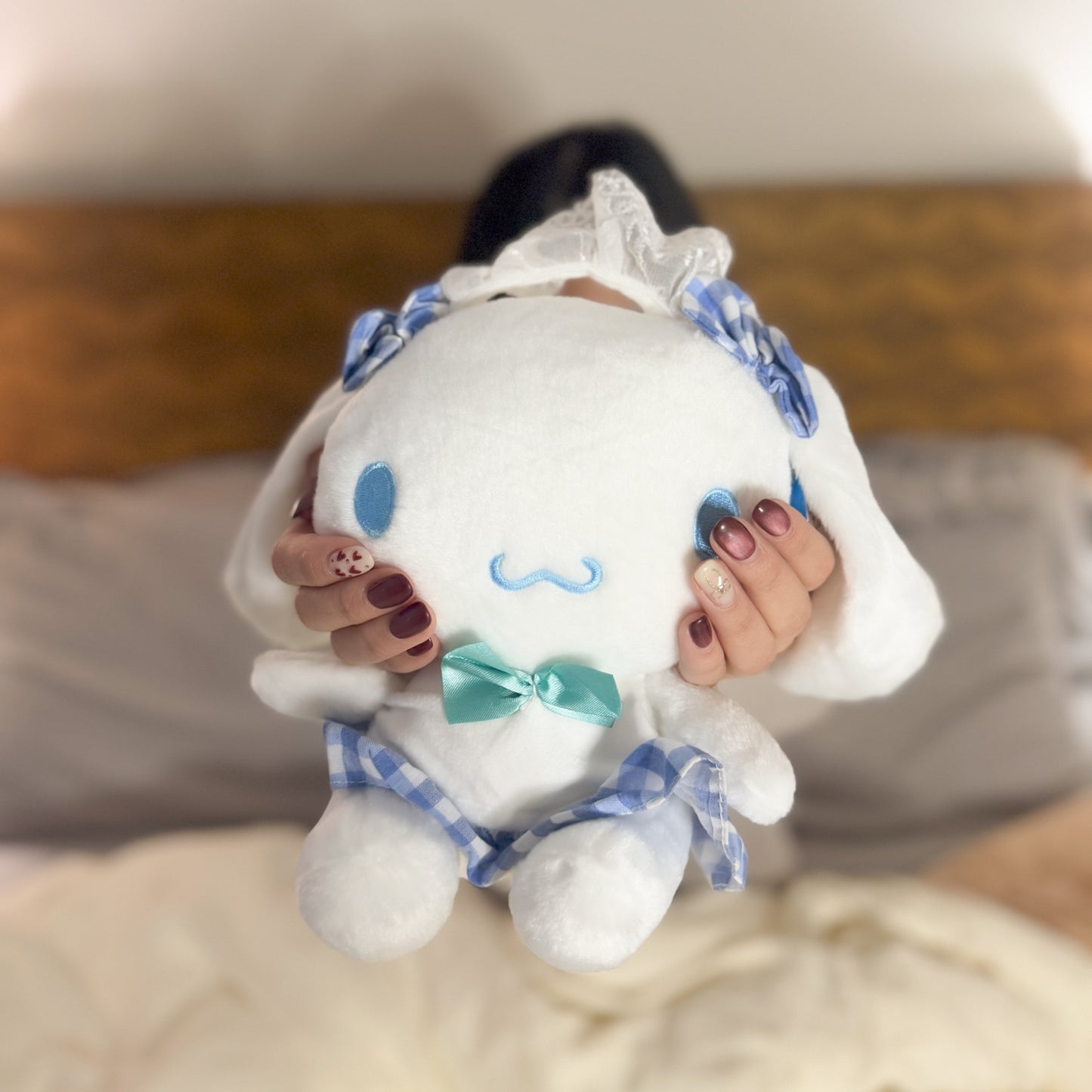Cinnamoroll 9" Sanrio Plush (Blue Gingham Dress & Bow Edition)