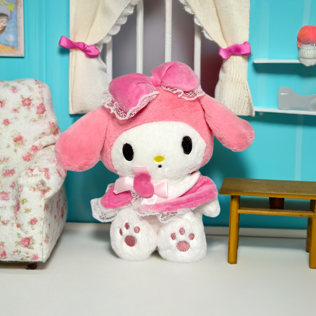 My Melody 10" Sanrio Plush (Pink Lace Bow & Elegant Dress Edition)