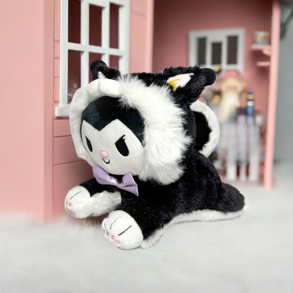 Kuromi 11" Sanrio Plush (Black Cat Costume Edition)