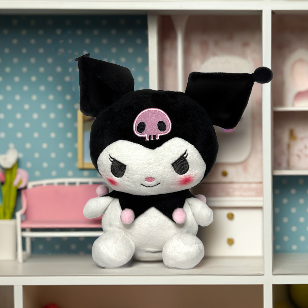 Kuromi 9" Sanrio Plush (Black & Pink Edition)