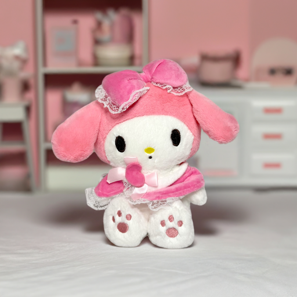 My Melody 10" Sanrio Plush (Pink Lace Bow & Elegant Dress Edition)