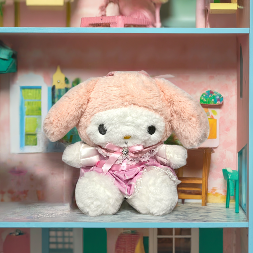 My Melody 10" Sanrio Plush (Fluffy Pink Dress Edition)