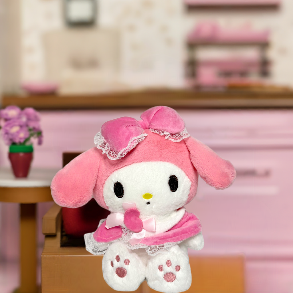 My Melody 10" Sanrio Plush (Pink Lace Bow & Elegant Dress Edition)