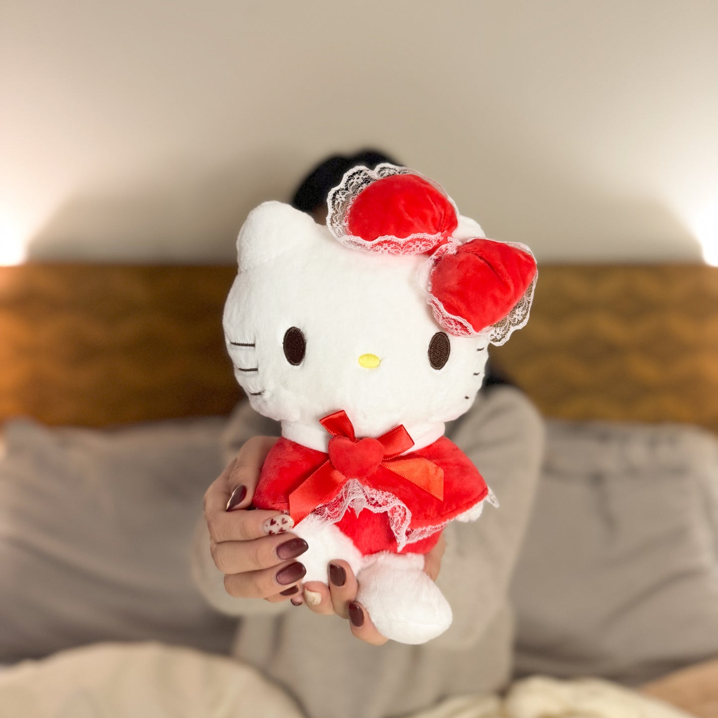 Hello Kitty 10" Sanrio Plush (Red Bow & Lace Dress Edition)