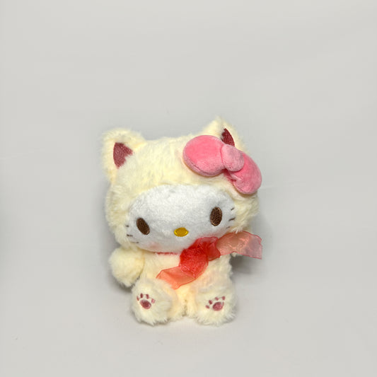 Hello Kitty 8" Sanrio Plush (Fluffy Yellow Cat Costume)