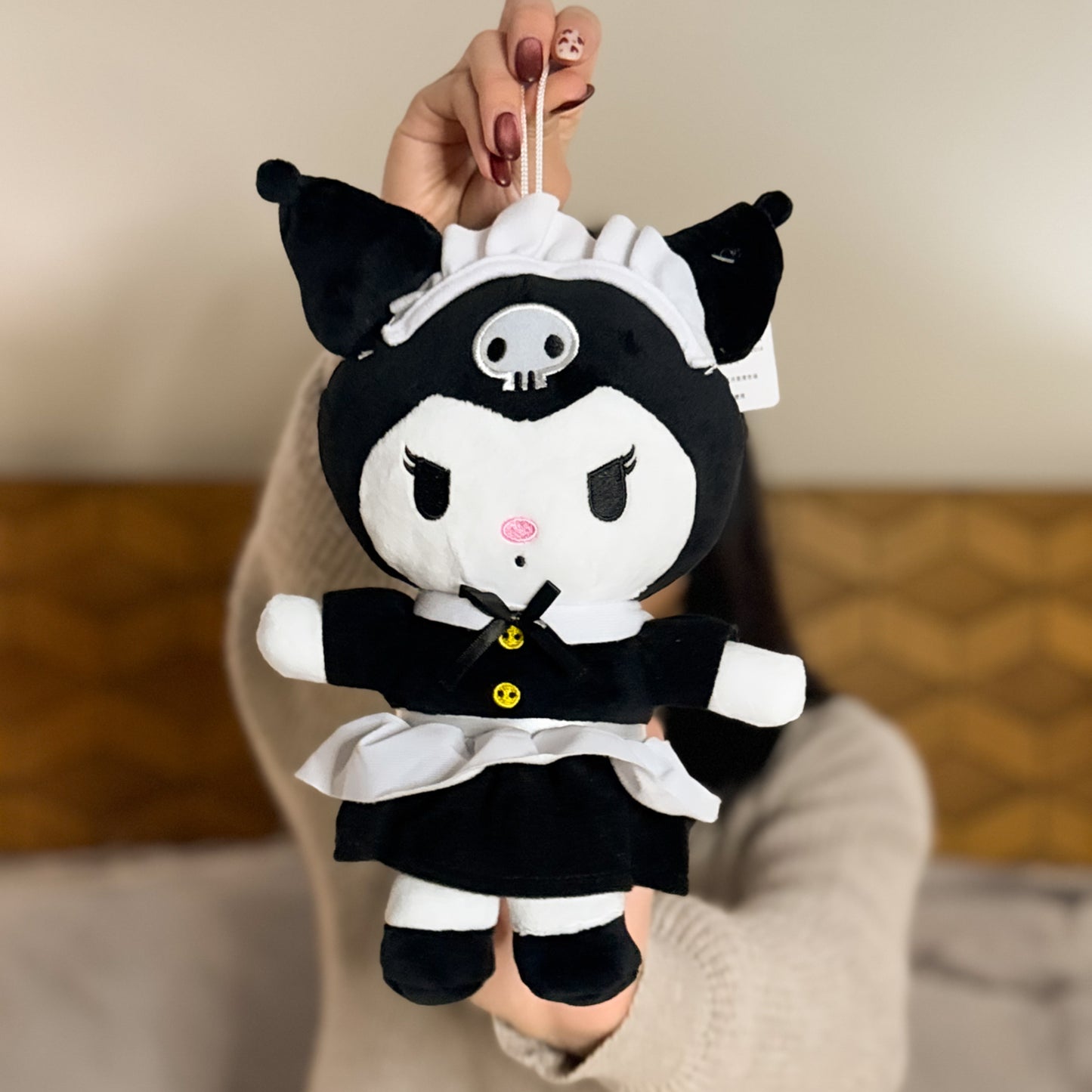 Kuromi 10" Sanrio Plush (Maid Costume Edition)