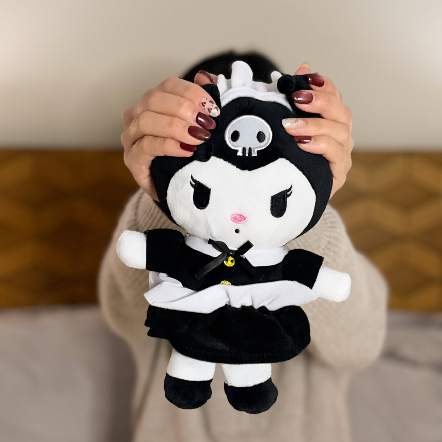 Kuromi 10" Sanrio Plush (Maid Costume Edition)
