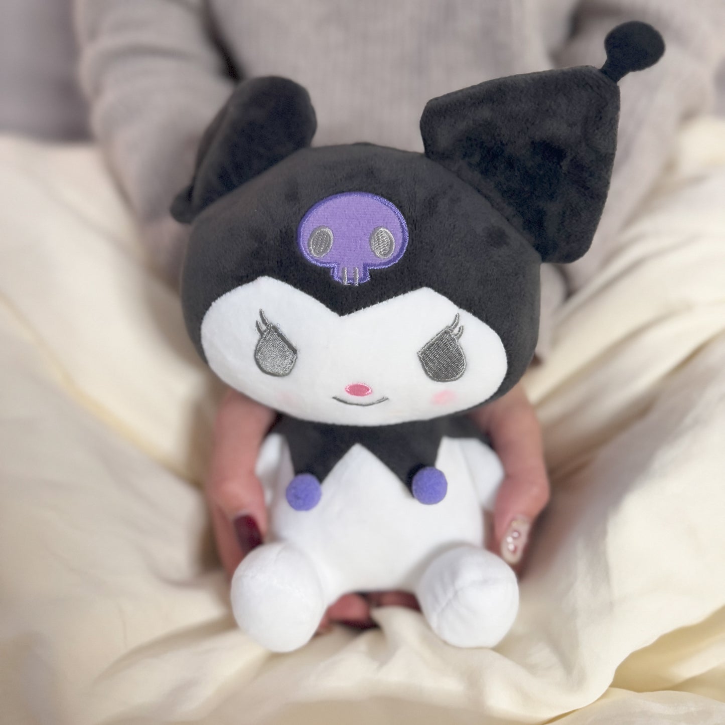 Kuromi 9" Sanrio Plush (Classic Dark Gray & Purple)
