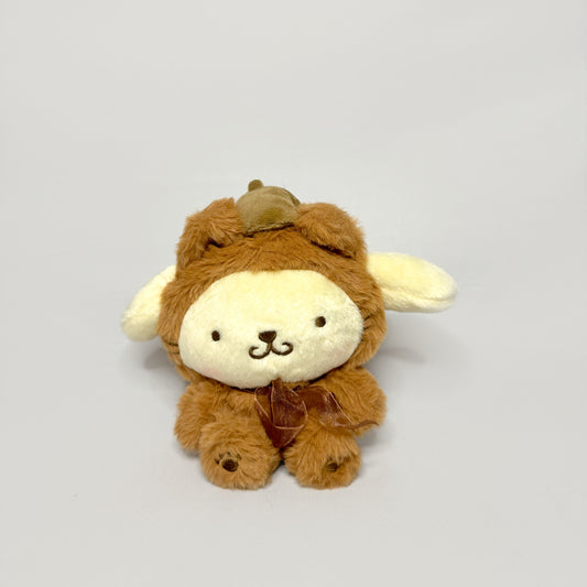 Pompompurin 8" Sanrio Plush (Brown Bear Costume Edition)